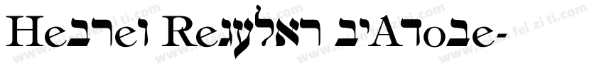 Hebrew Regular byAdobe字体转换